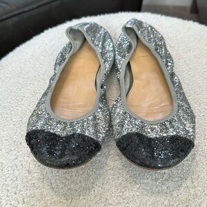 Sparkly ballet flats